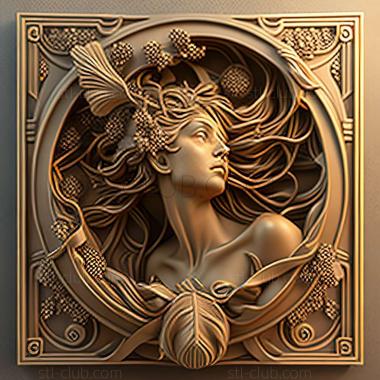 3D model style mucha (STL)